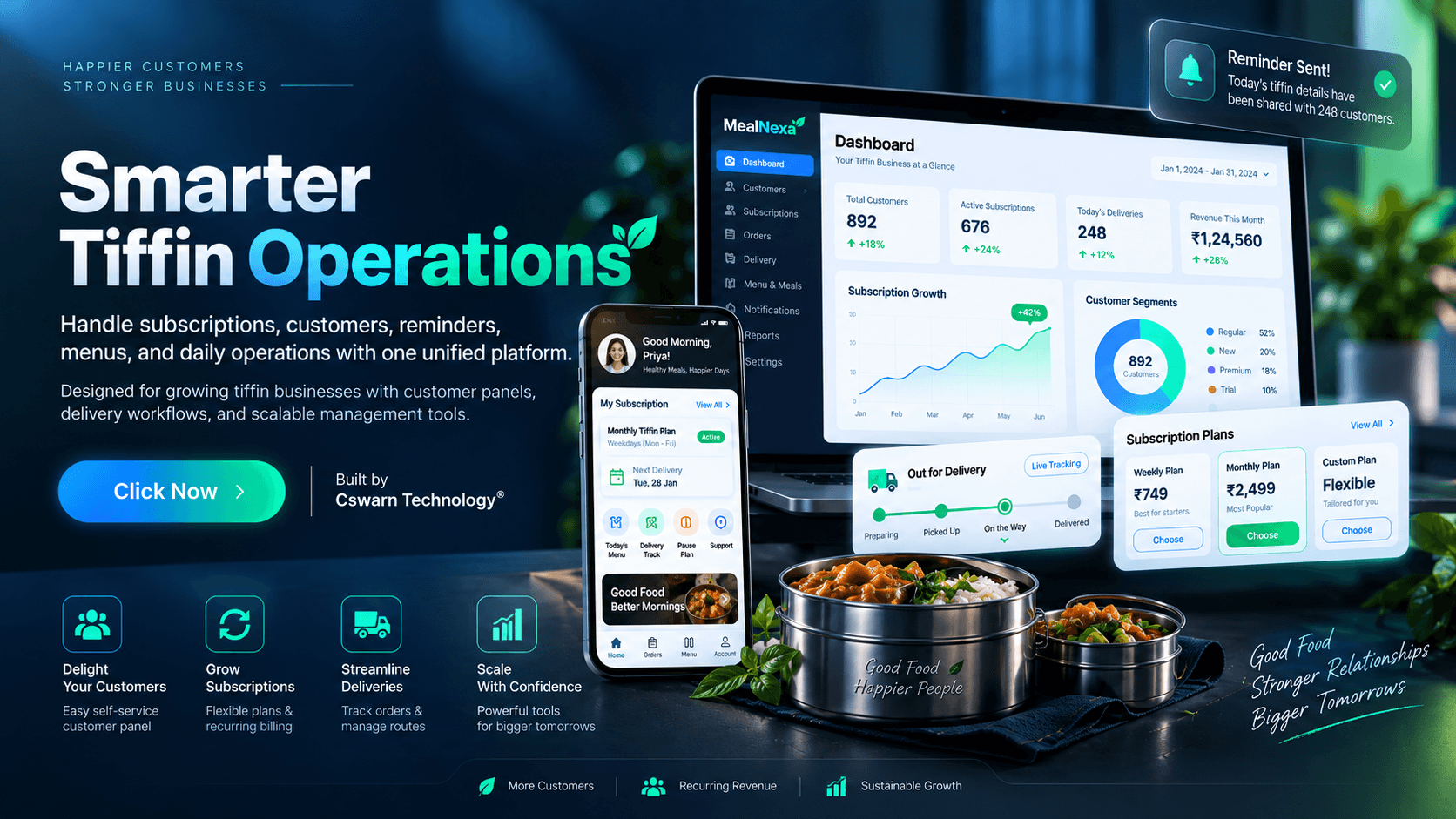 MealNexa smarter tiffin operations